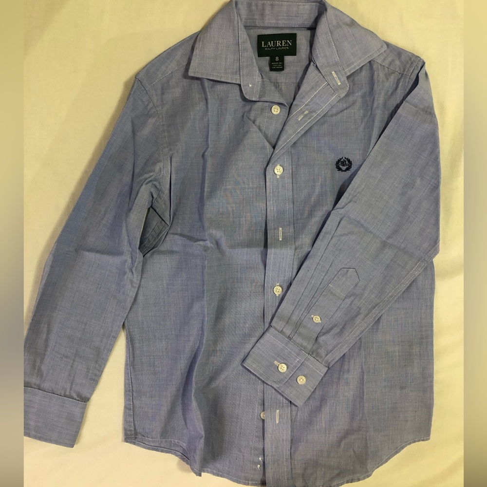 Lauren. Ralph lauren. Boys. Button down shirt. Good condition.